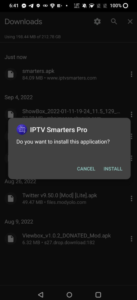 Install IPTV Smarters Pro APK on Android