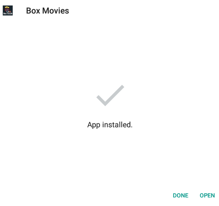 Box Movies APK Install