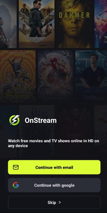 Onstream UI Android